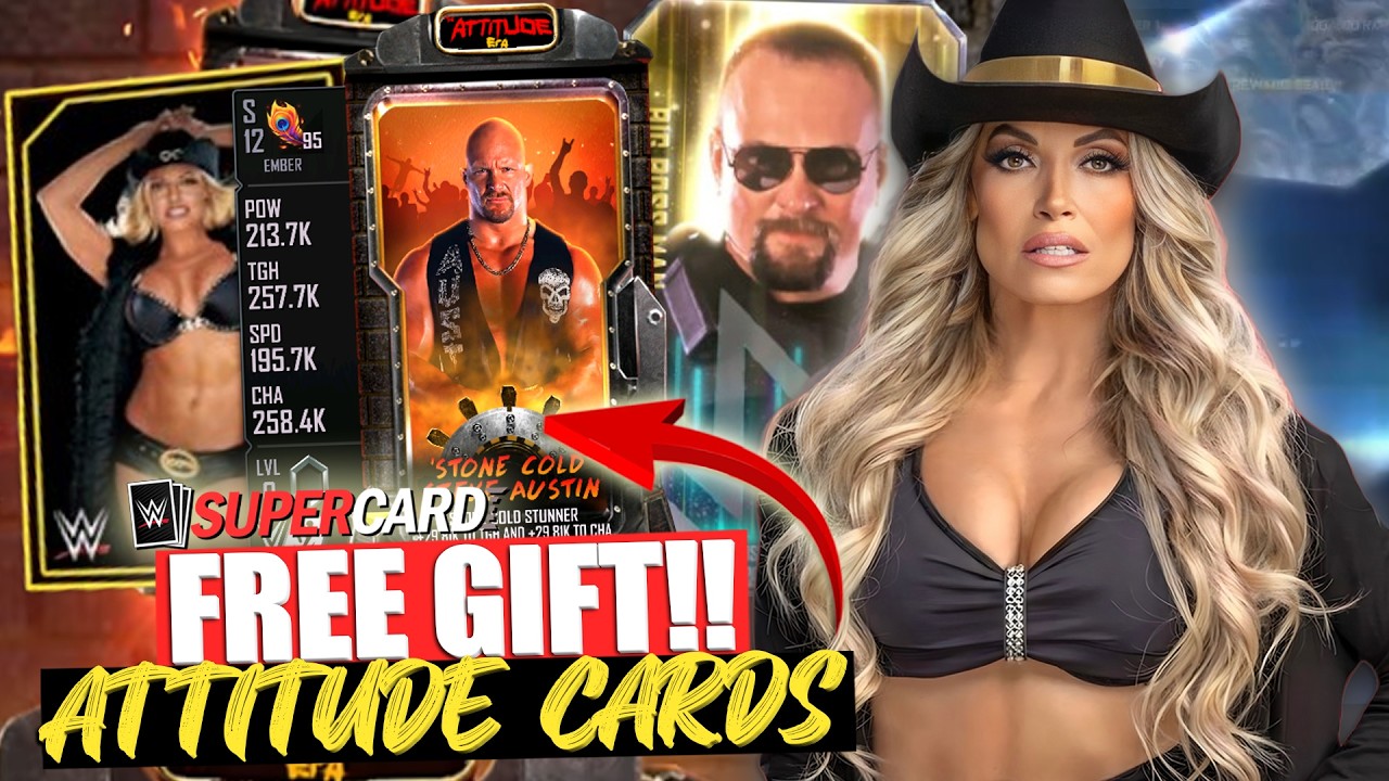 НОВЫЕ КАРТОЧКИ ЭПОХИ ATTITUDE!! + ОГРОМНЫЙ БЕСПЛАТНЫЙ ПОДАРОК!! WWE SuperCard
