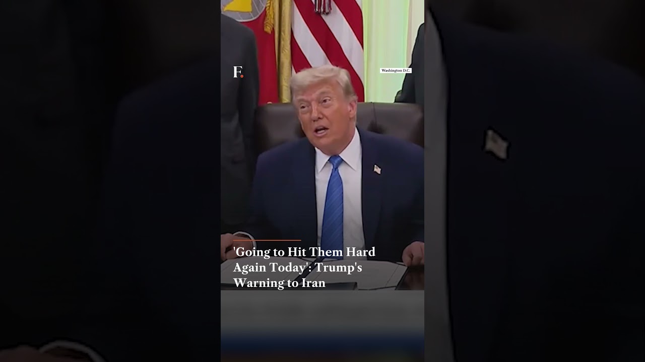 &laquo;Сегодня снова сильно ударим по Ирану&raquo;: предупреждение Трампа Тегерану | Firstpost News | N18G