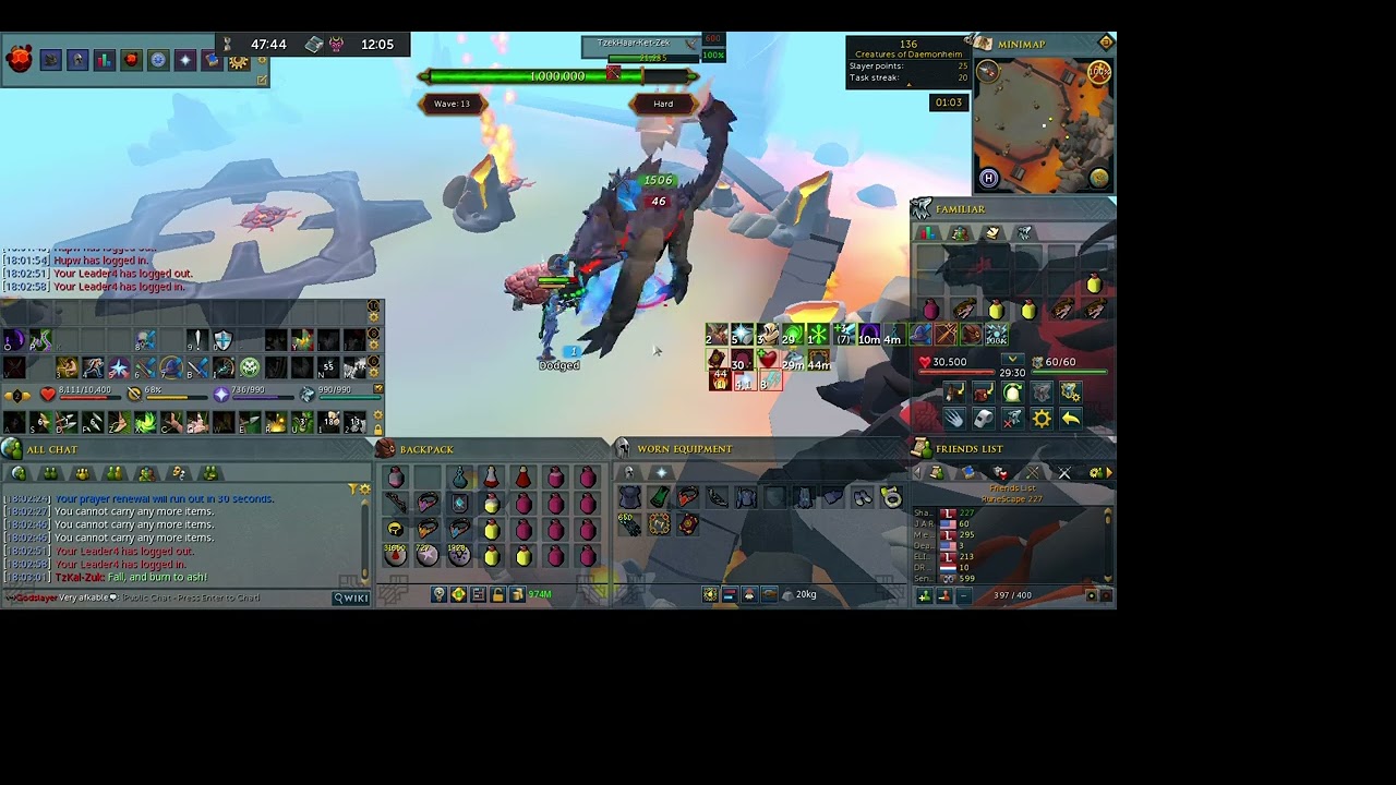 RS3 Leagues - TzKal-Zuk (Hard Mode)