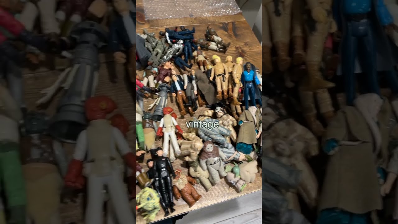 Table FULL of Vintage Star Wars Figures!!