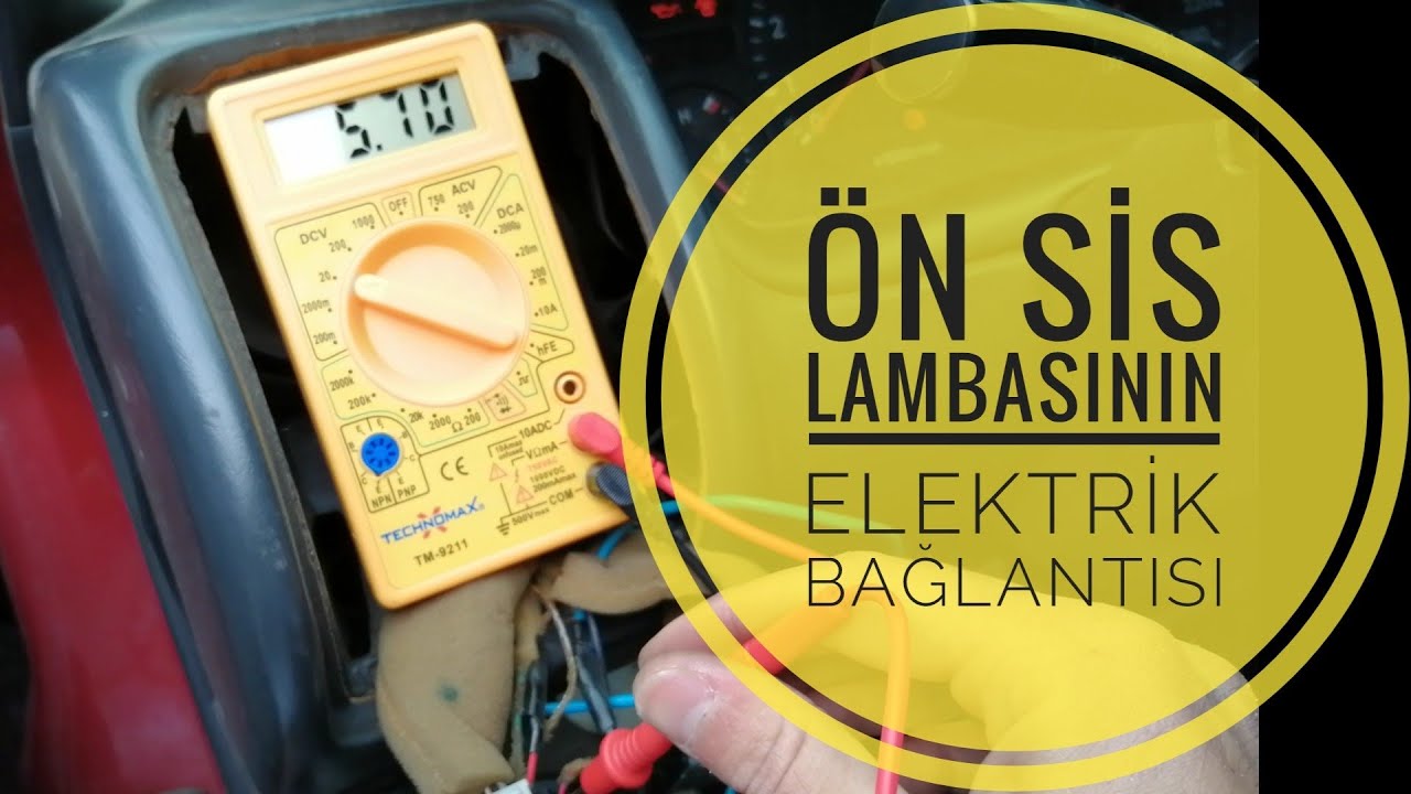 Ön Sis Lambası Elektrik Bağlantısı Ae101 Corolla Efsane Kasa