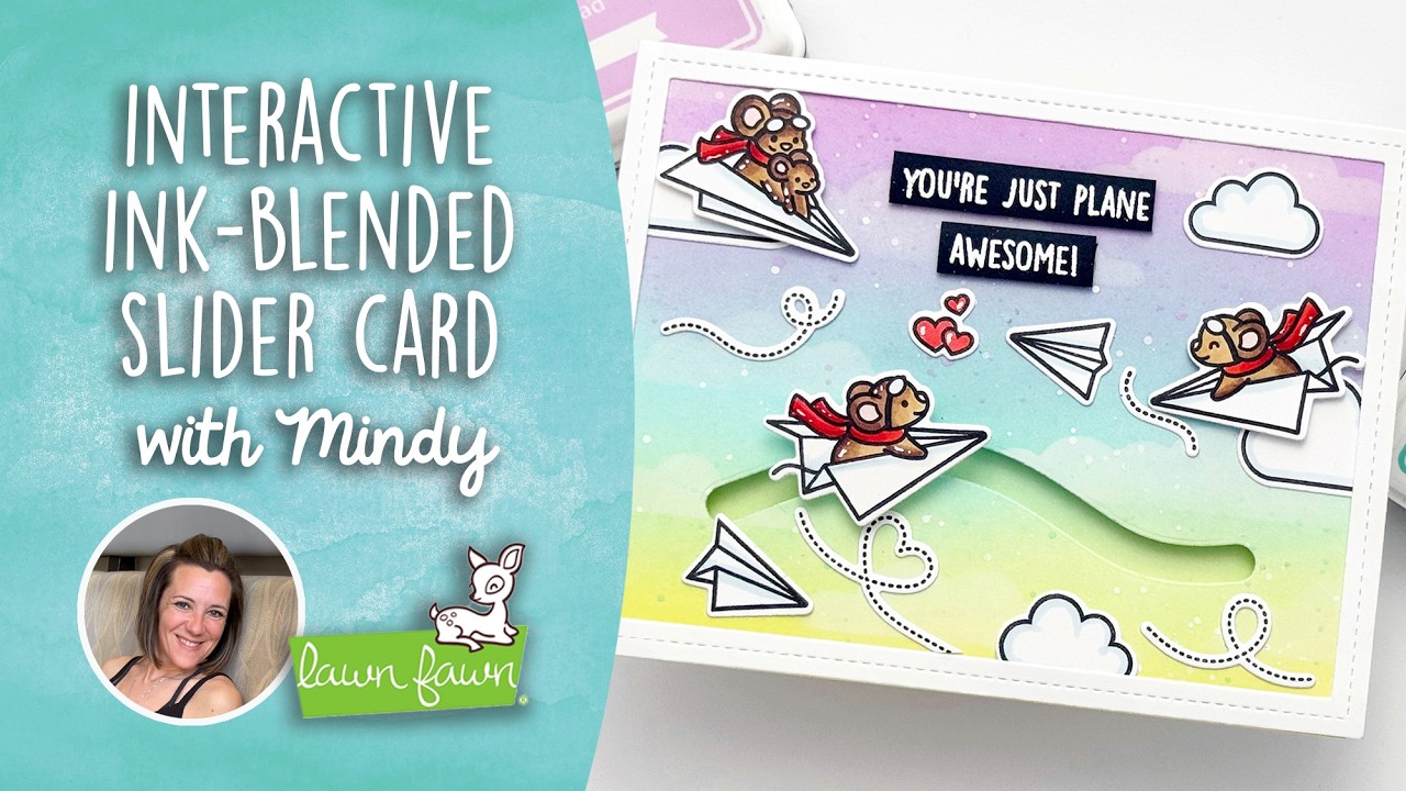 Interactive ink-blended slider card with Mindy