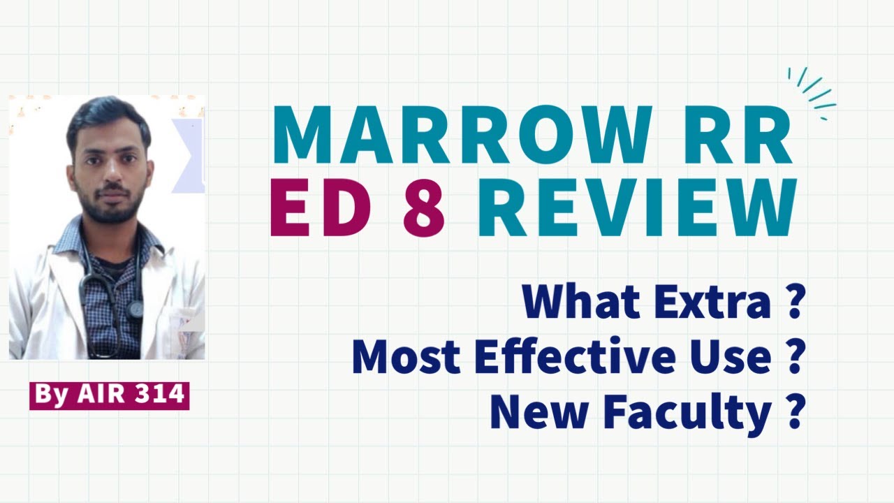 Marrow Ed 8 RR Review || What to add if done 6.5 RR || Excellent Source ?