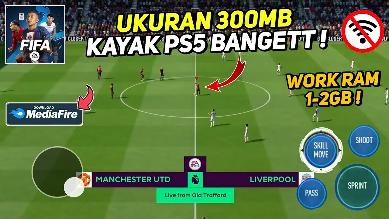 ASLI KAYAK PS5 ! Main FIFA 16 MOD FIFA 25 ANDROID OFFLINE UKURAN KECIL | Game Bola Terbaik !