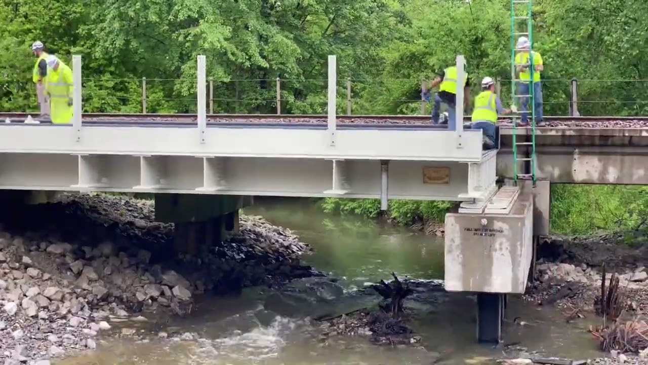 A time-lapse video of a bridge change out on the CSX Henderson Subdivision at Nortonville, Ky.