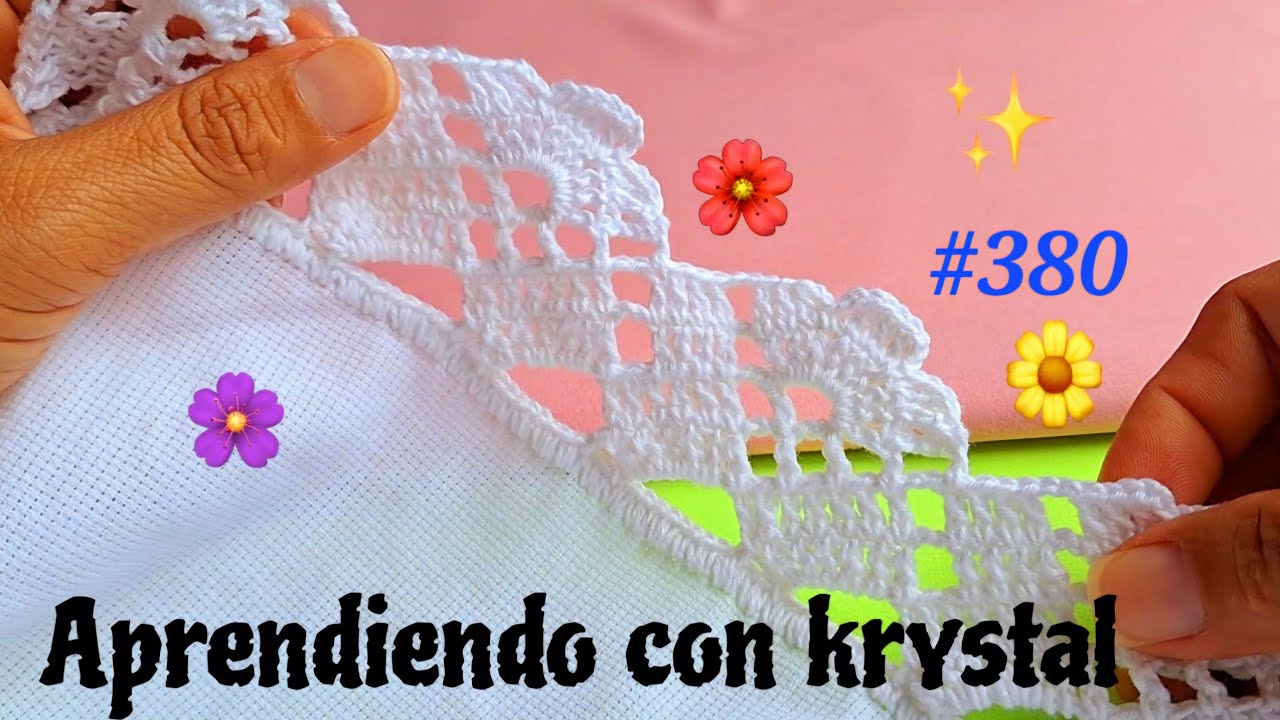 Te enseño ha hacer esta preciosa puntilla #380