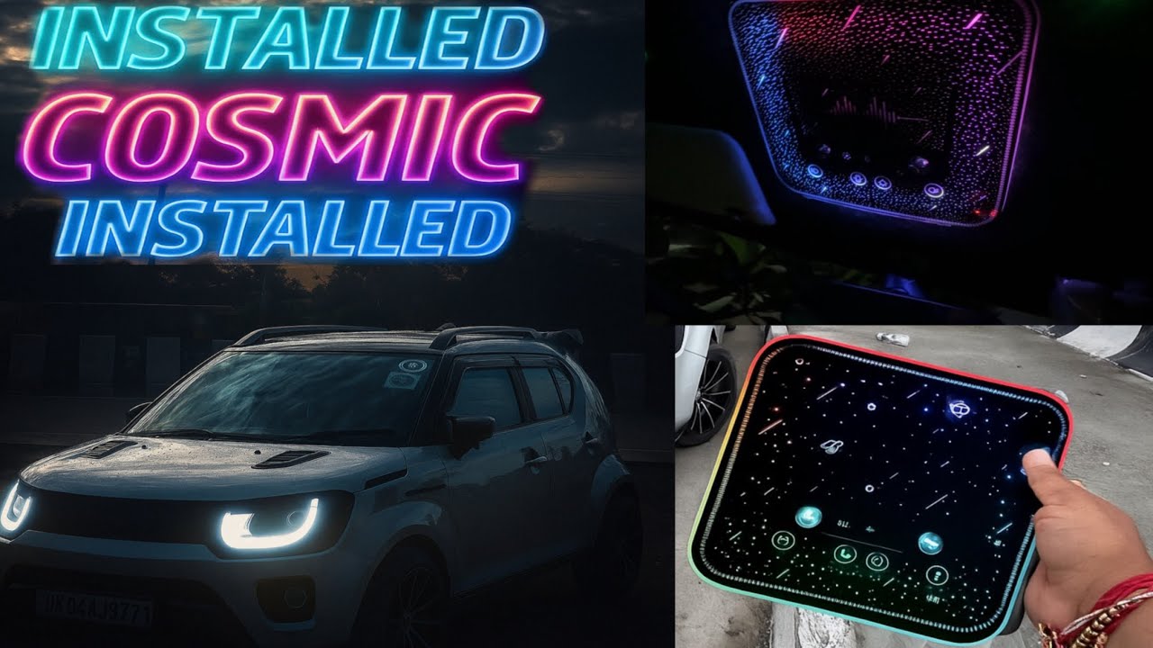 Installed the Coolest Cosmic Roof Light 🌌 in my car !