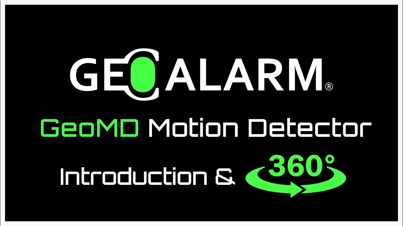 GeoAlarm System: GeoMD Wireless Motion Detector Introduction