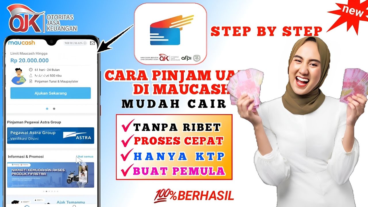 MAUCASH - Cara Pinjam Uang Di Aplikasi Maucash 2025 | Pinjaman Online Langsung Cair