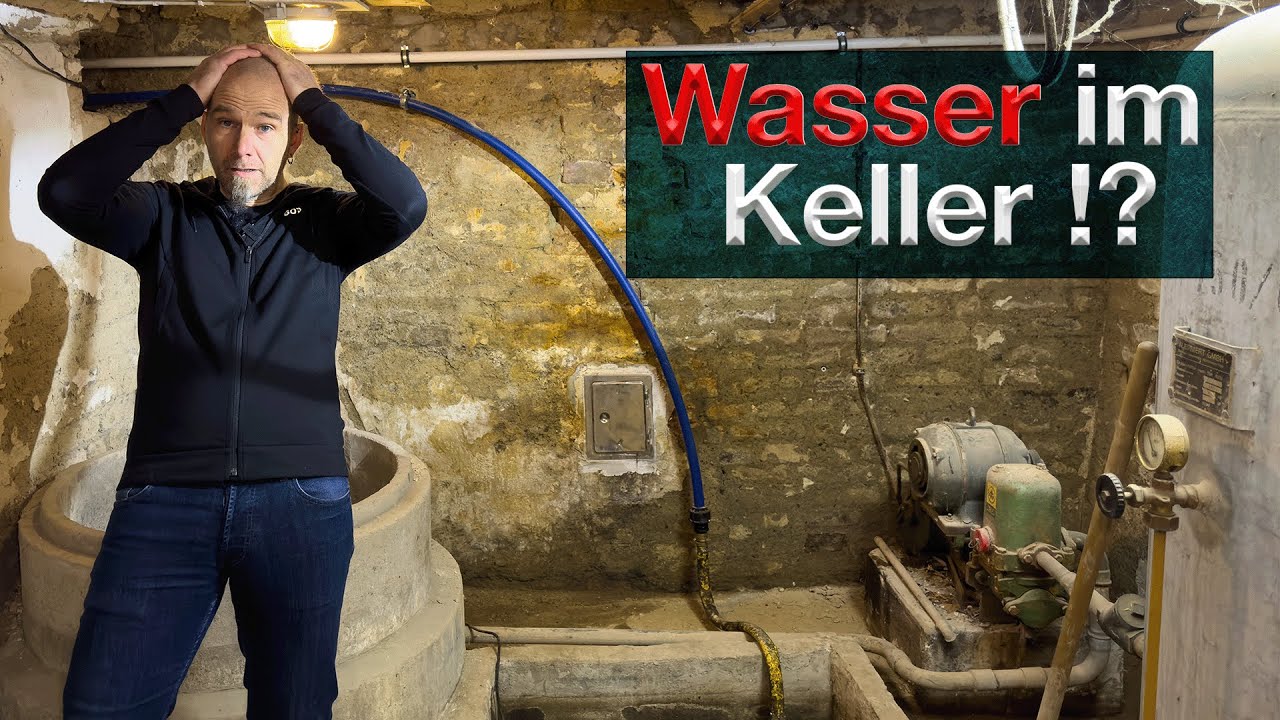Altbau + Wasser im Keller, 200 Jahre altes Fachwerkhaus, Brunnen, Abdichtung, Drainage und Pumpen