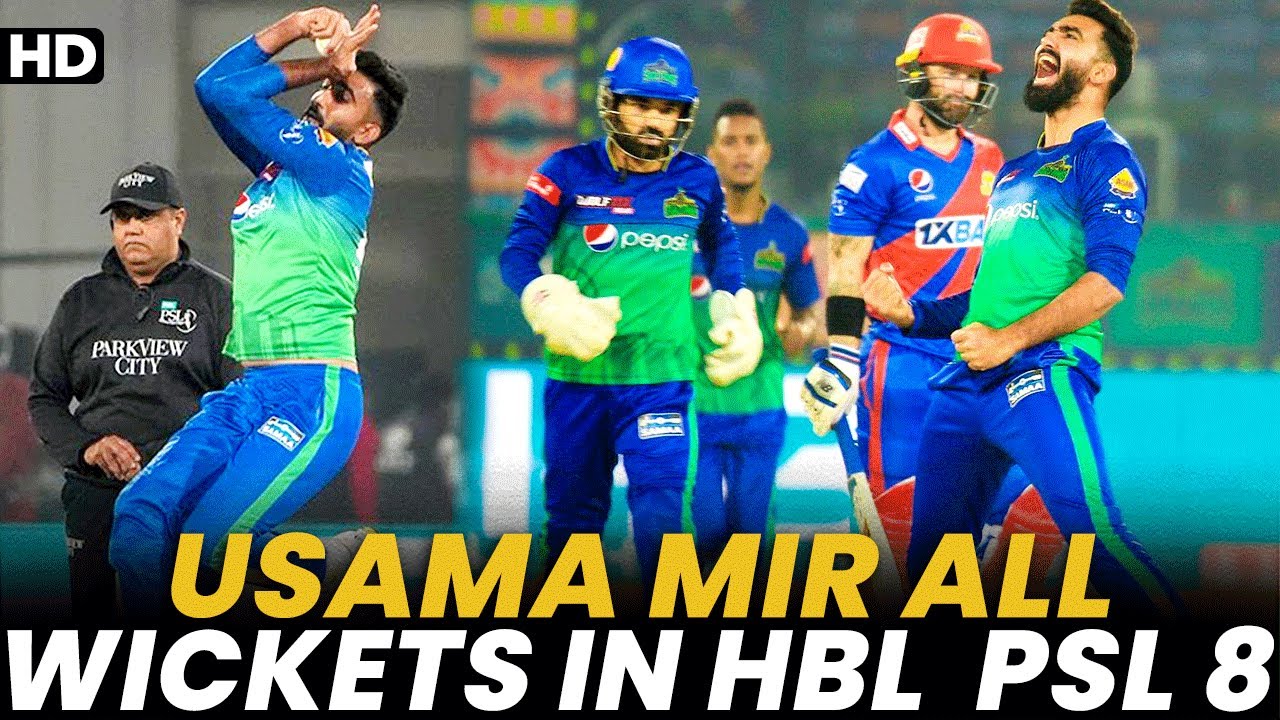 Usama Mir All Wickets Collection in HBL PSL 8 | HBL PSL 8 | MI2A
