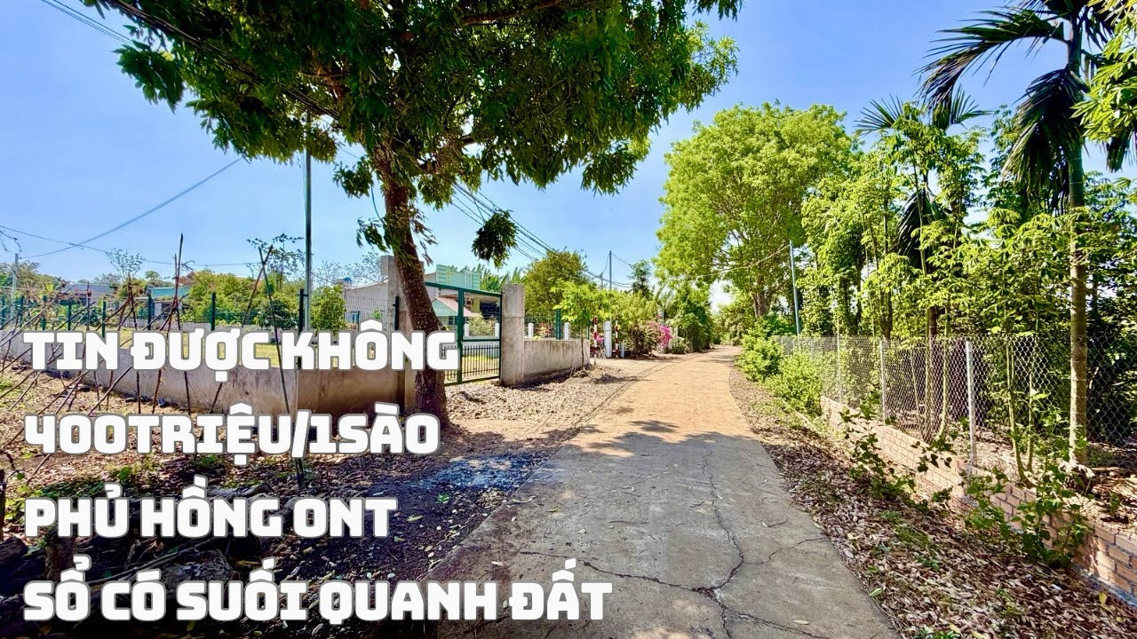 ☘️400TRIỆU 1Sào Phủ Hồng|Ấp 1 Xã Lâm San Cẩm Mỹ Đồng Nai Với 5100m2 Đất Đẹp Suối Cạn Có Ao Cá 