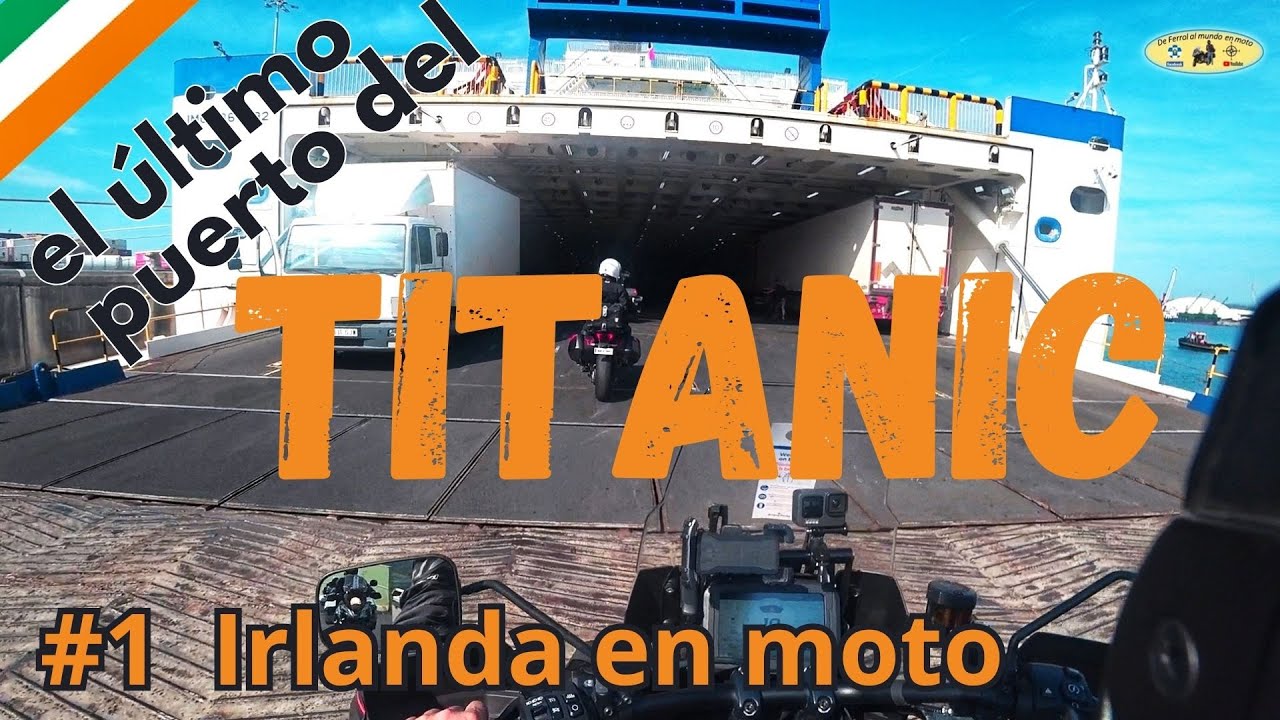 Irlanda en moto #1☘️.Viaje en Ferry. Iniciamos la ruta🏍️. Track GPX 👇👇