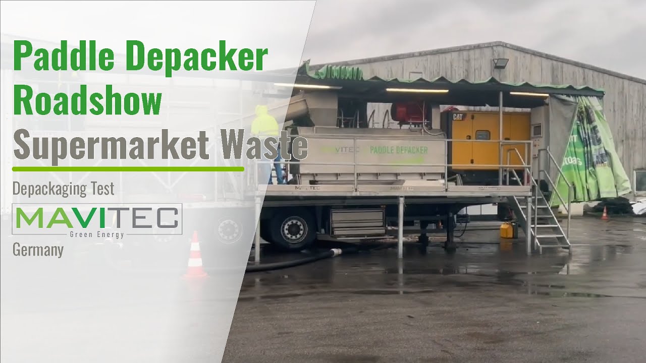 Mavitec Paddle Depacker Roadshow V2   Supermarket waste   Germany