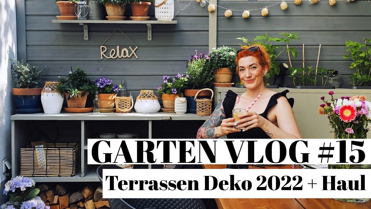 Garten Vlog #15: Gartendeko 2023 – Deko Haul für Terrasse & Outdoor Kitchen | Sabrina Sterntal