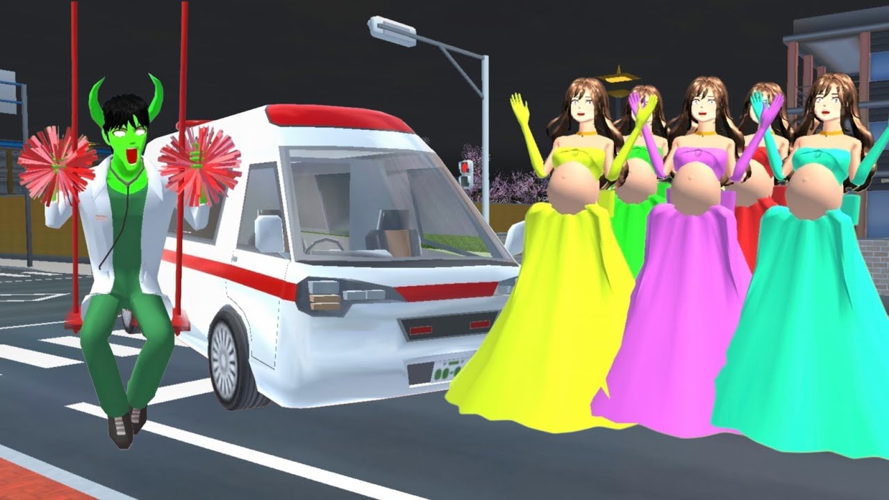 Belle Rainbow pregnant Attacked by a zombie doctor and thrown into prison 😱 #sakuraschoolsimullator