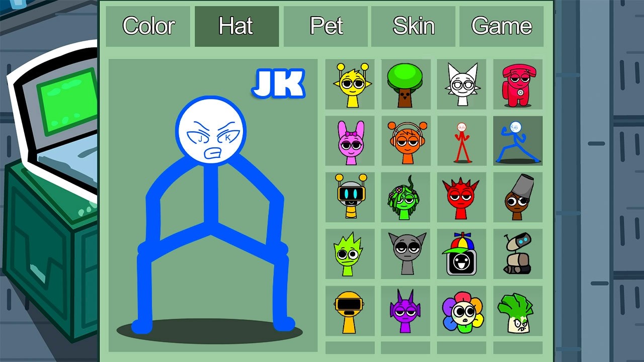 JK (stickman) in Among Us ◉ funny animation - 1000 iQ impostor