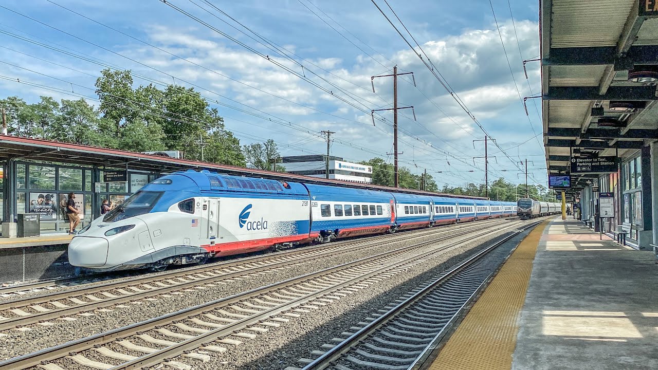 AMTK Northeast Corridor / NJ Transit Trains@ Metropark W/ Acela Liberty First Time in Public Service