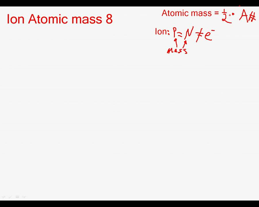 8 ions and isotopes