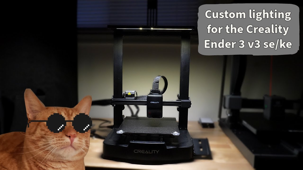 Custom lighting for the Creality Ender 3 v3 se/ke