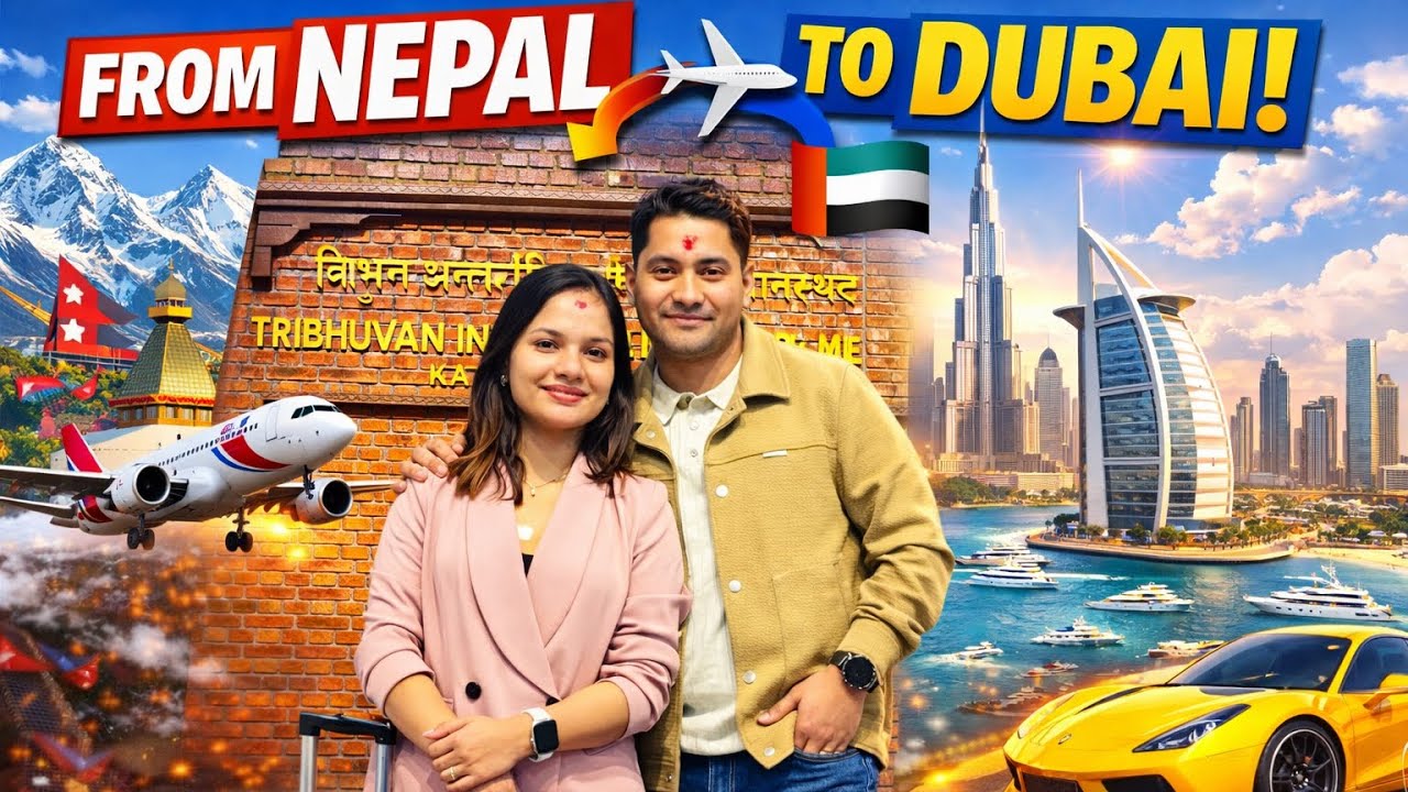 Our Dubai Trip Begins! Nepal to Dubai Journey | Travel Vlog Day 1 #dubai #travelvlog 
