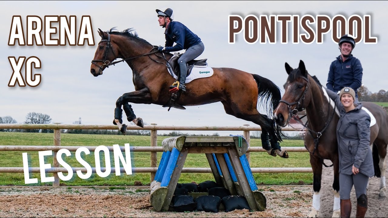 ARENA XC LESSON with CAMERON and His lovely Event Horse Sox at PONTISPOOL Equestrian Centre