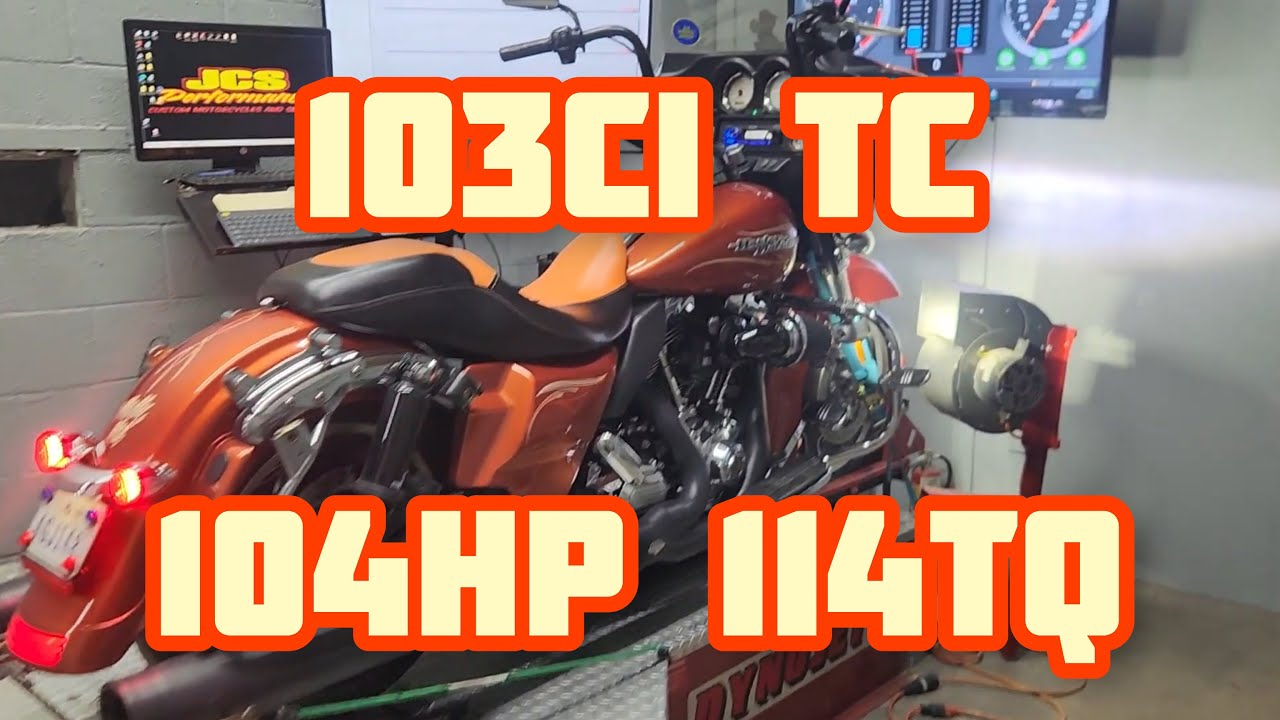 Dyno Tune Harley 103ci TC S&S 585 Cams Vance & Hines Exhaust FP3 Street Glide