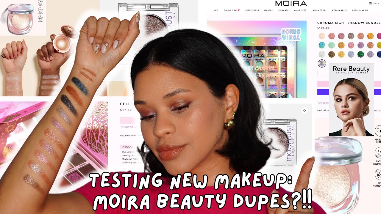 Now MOIRA, how did you manage to DUPE that??…Urban decay & rare beauty! Try on, haul, review, viral