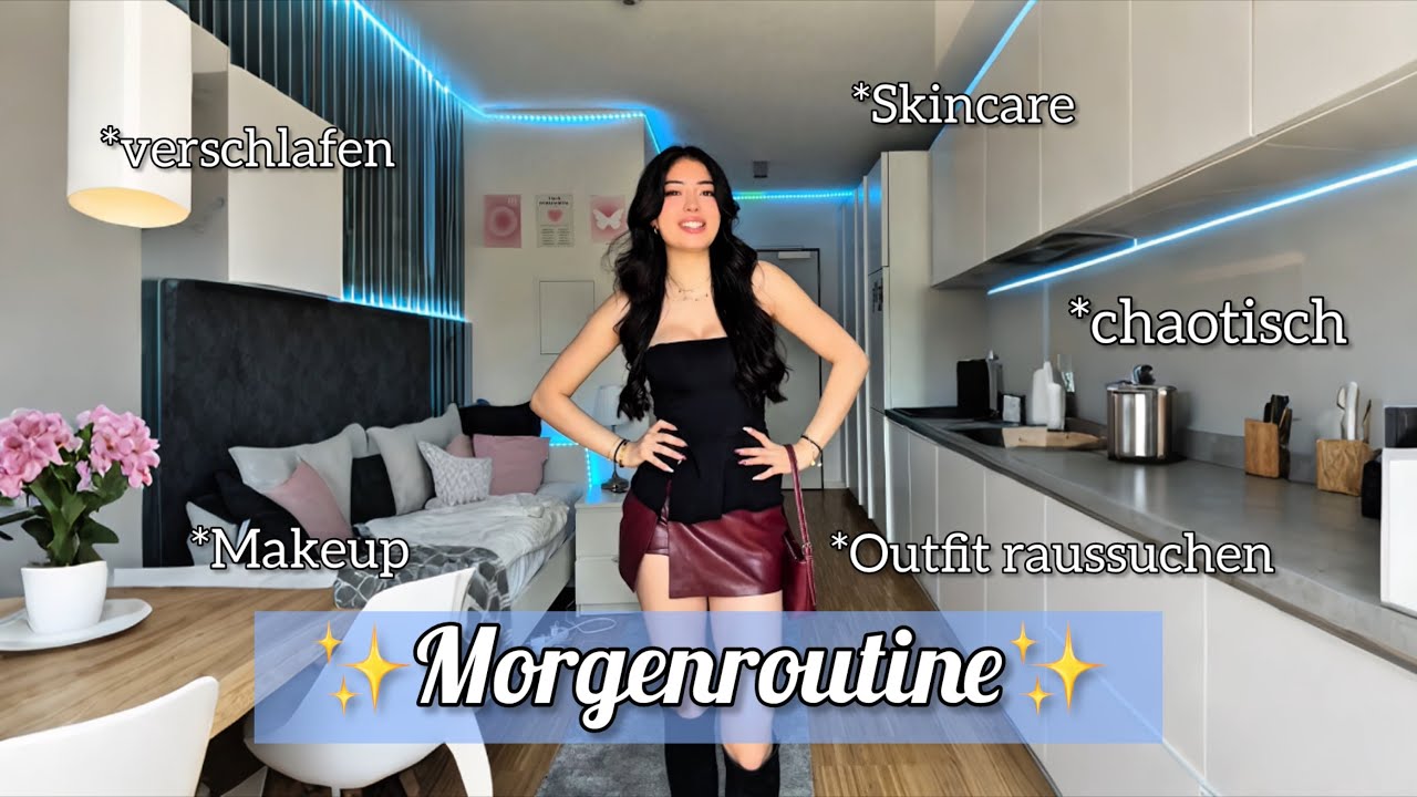 Morgenroutine/ hab verschlafen✨🦋