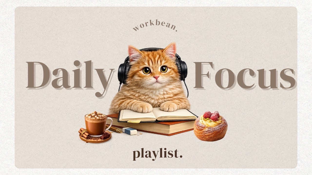 【4-Hour Focus Music】Lo-fi beats for deep focus, study & work | All-day focus companion ✍️ 🌿