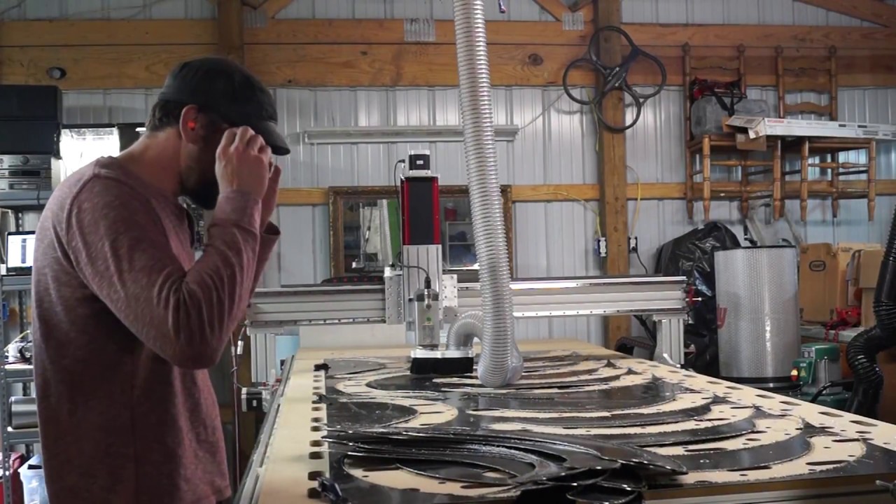 cnc routing a 4'x10' aluminum sheet