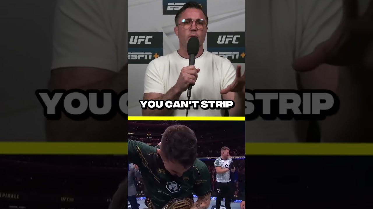 You cannot have an interim champion in the presence of the champion. #ufc