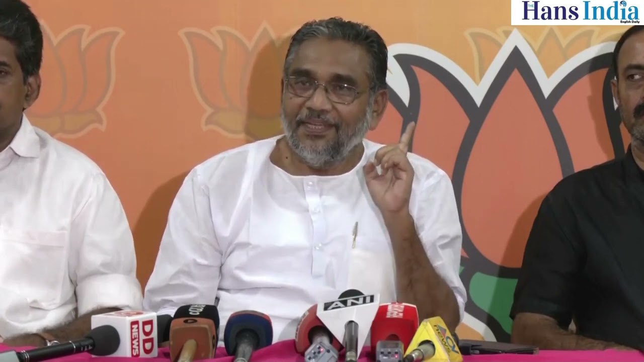 Kochi (Kerala): BJP leader Dr K S Radhakrishnan Press Conference