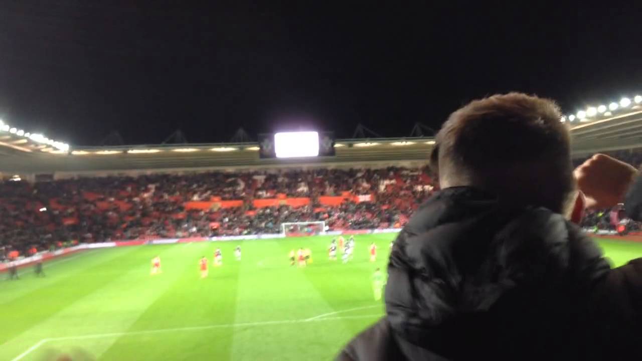 Poetry in motion. Liverpool fans at Southampton