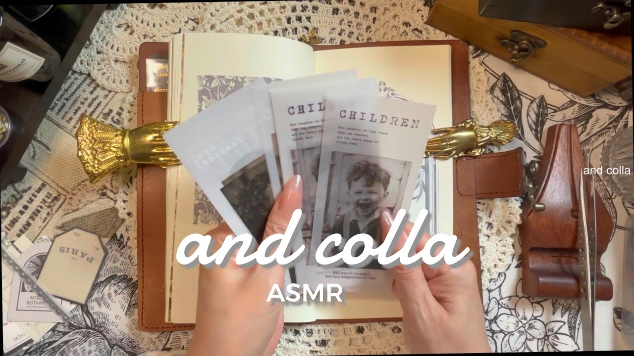 【ASMR】Smile/#scrapbooking #journaling #collage #relaxing