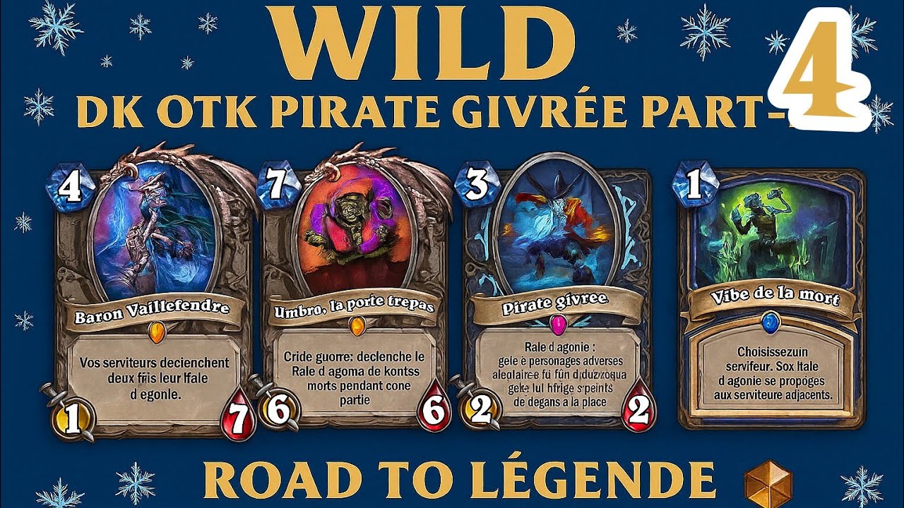 #hearthstone wild Dk Otk Pirate Givrée Part-4 Objectif légende suite et fin de la session 