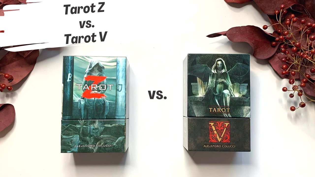 Обзор-сравнение Tarot V vs Tarot Z от Lo Scarabeo // Side-by-Side Comparison & flip through