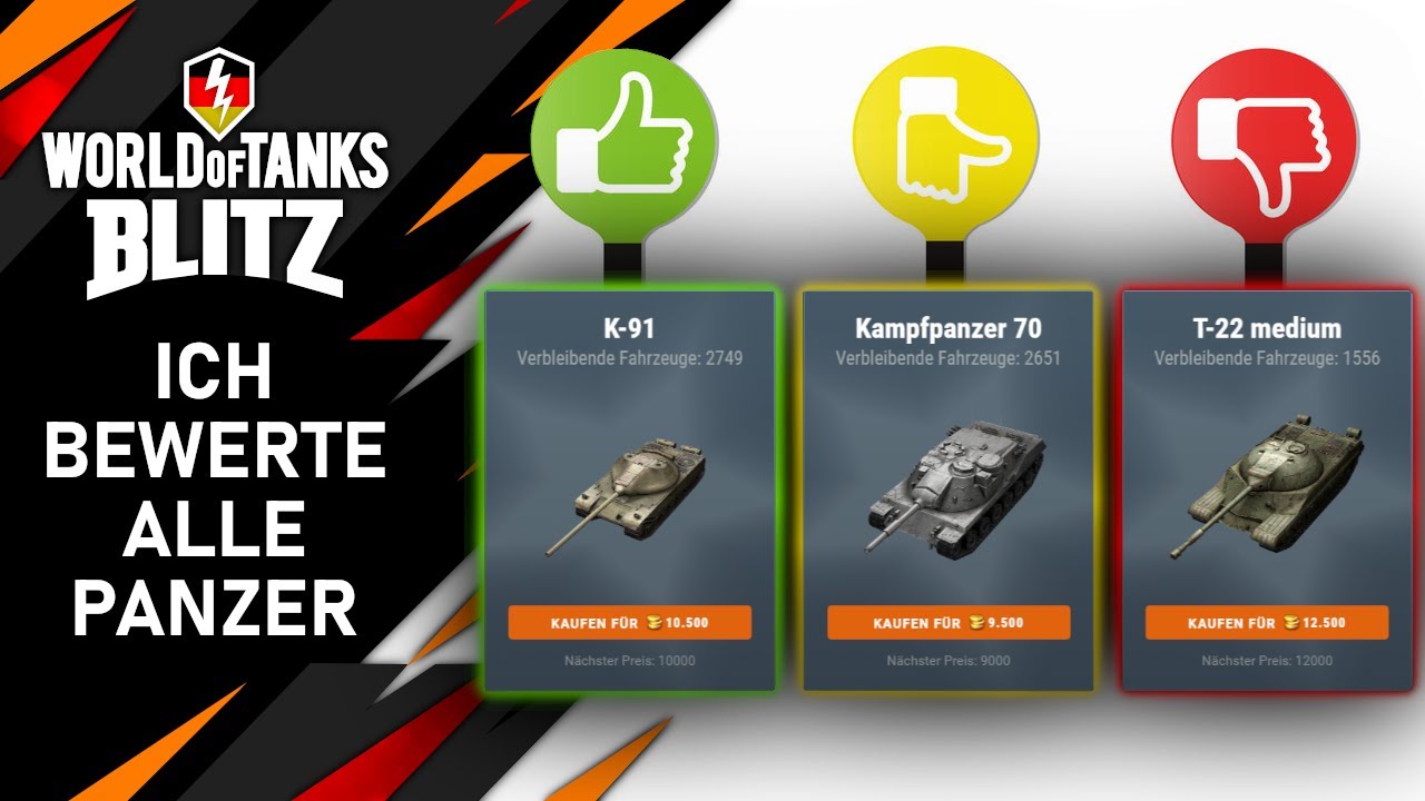 Ich bewerte alle Panzer aus der AUKTION [WoT Blitz Deutsch]