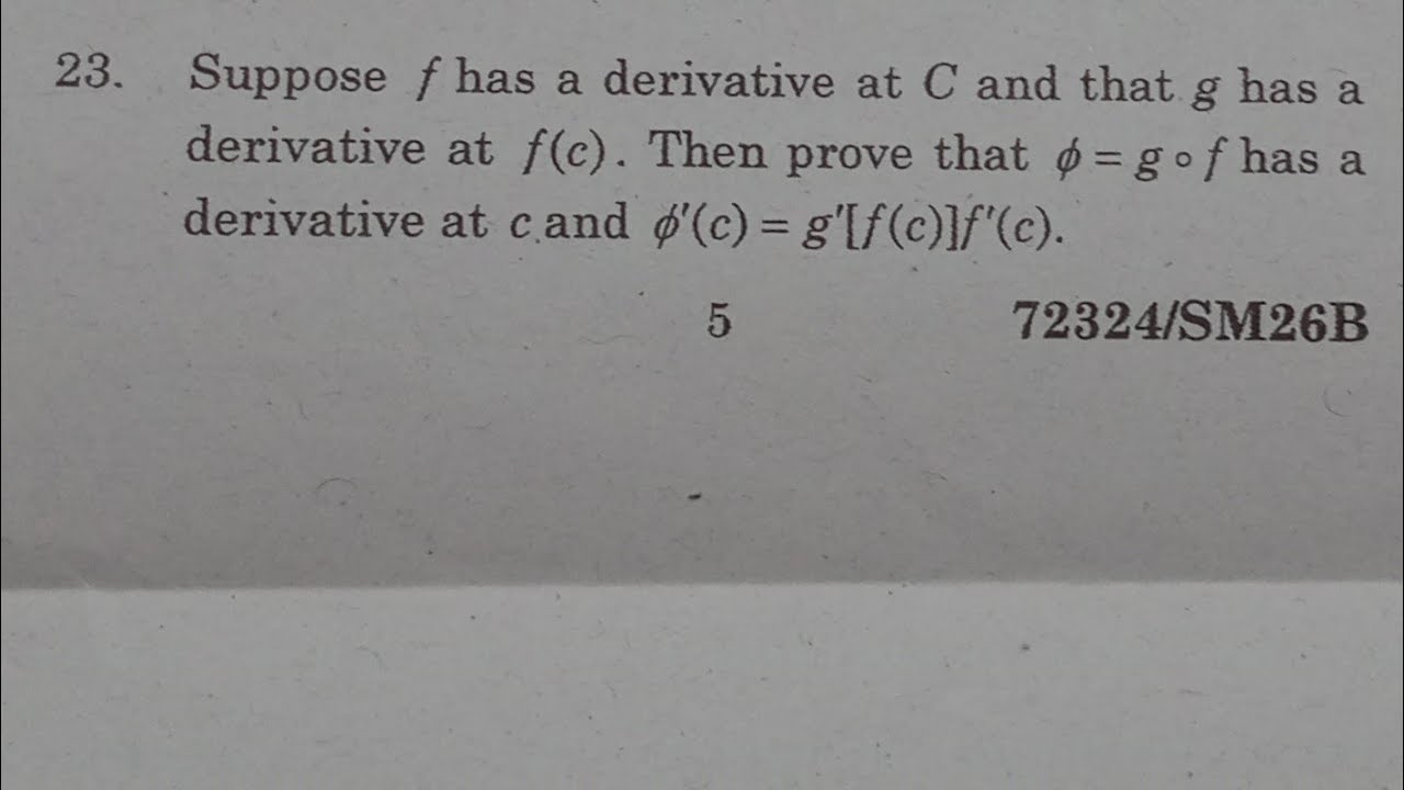 Theorem : 7.5 D # Chain Rule # Real analysis # Richard Goldberg # Tamil # SM26B