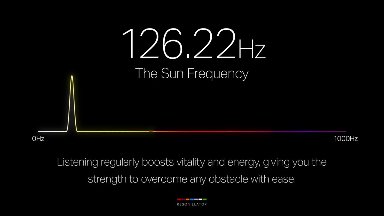 126.22 Hz Sun Frequency | Solar Plexus Chakra Pure Tone for Confidence, Vitality & Inner Light