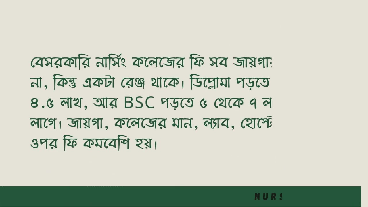 বাংলাদেশে নার্সিং ভর্তি পরীক্ষা — সব প্রশ্নের উত্তর এক ভিডিওতে 