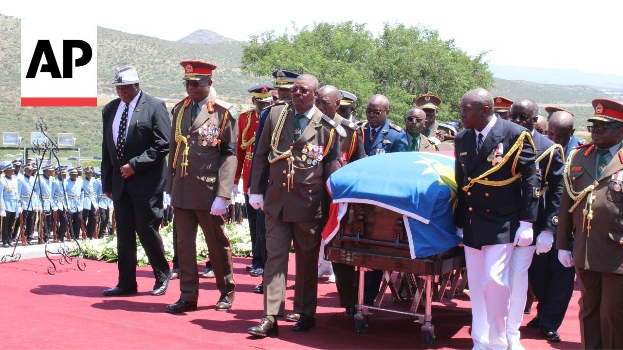 Namibian President Hage Geingob laid to rest after state funeral