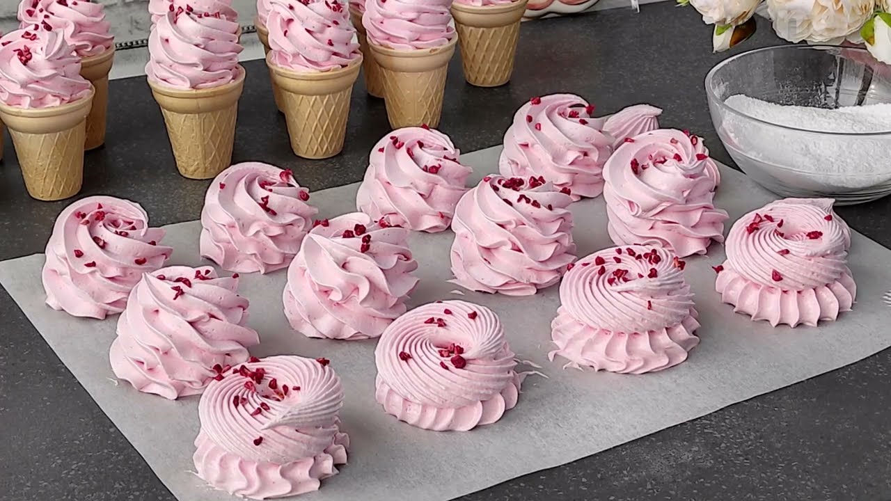 Клюквенный зефир! Зефир в домашних условиях!