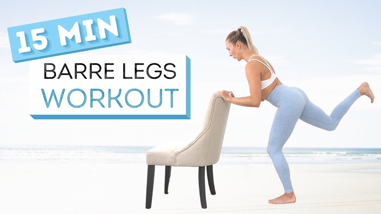 15 min BARRE LEGS WORKOUT | Toned Thighs | Booty Lift