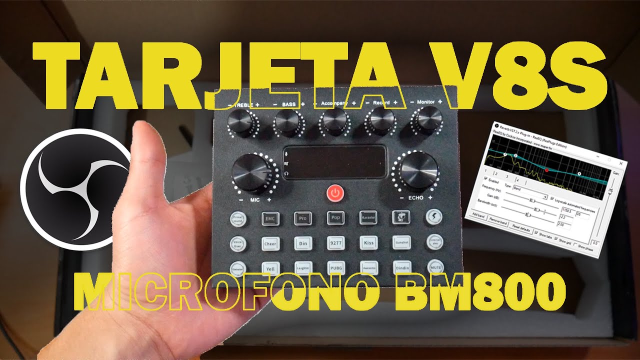 🎤NO COMPRES LA TARJETA DE AUDIO V8s Y EL BM800 SIN ANTES VER ESTE VIDEO | REVIEW UNBOXING | Yayoomp