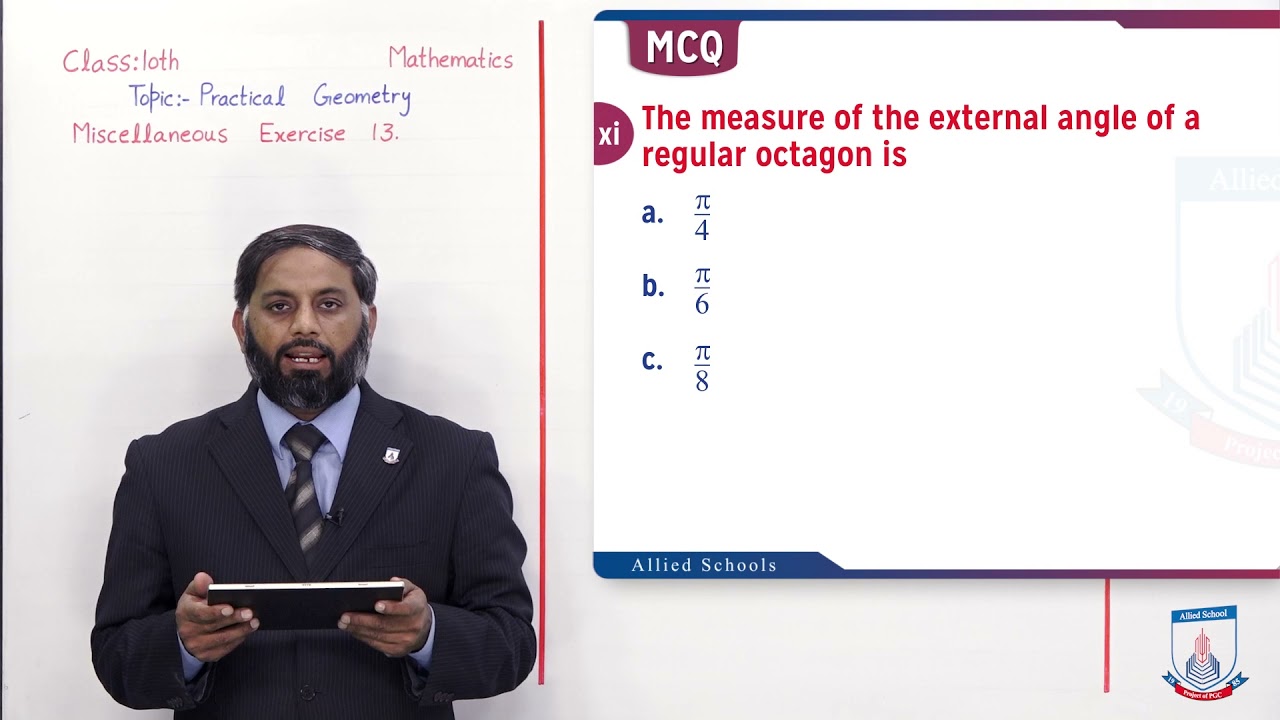 Class 10 - Mathematics - Chapter 13 - Lecture 7 - Miscellaneous Ex 13 - Allied Schools