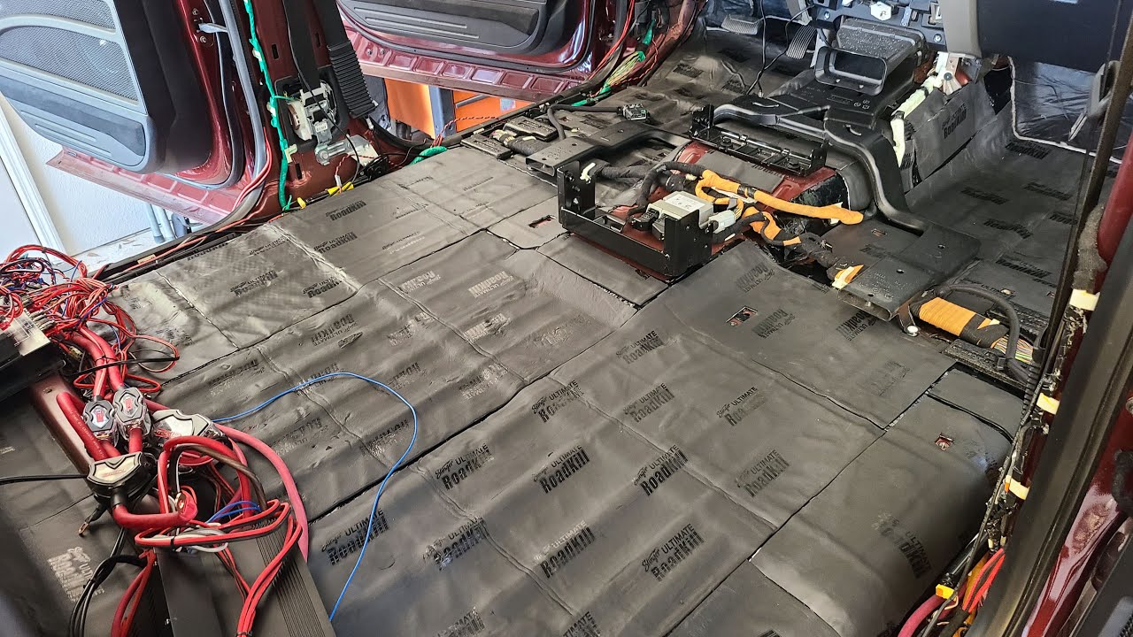 F250 Sound Deadening Process and BIG Audio System Rewire