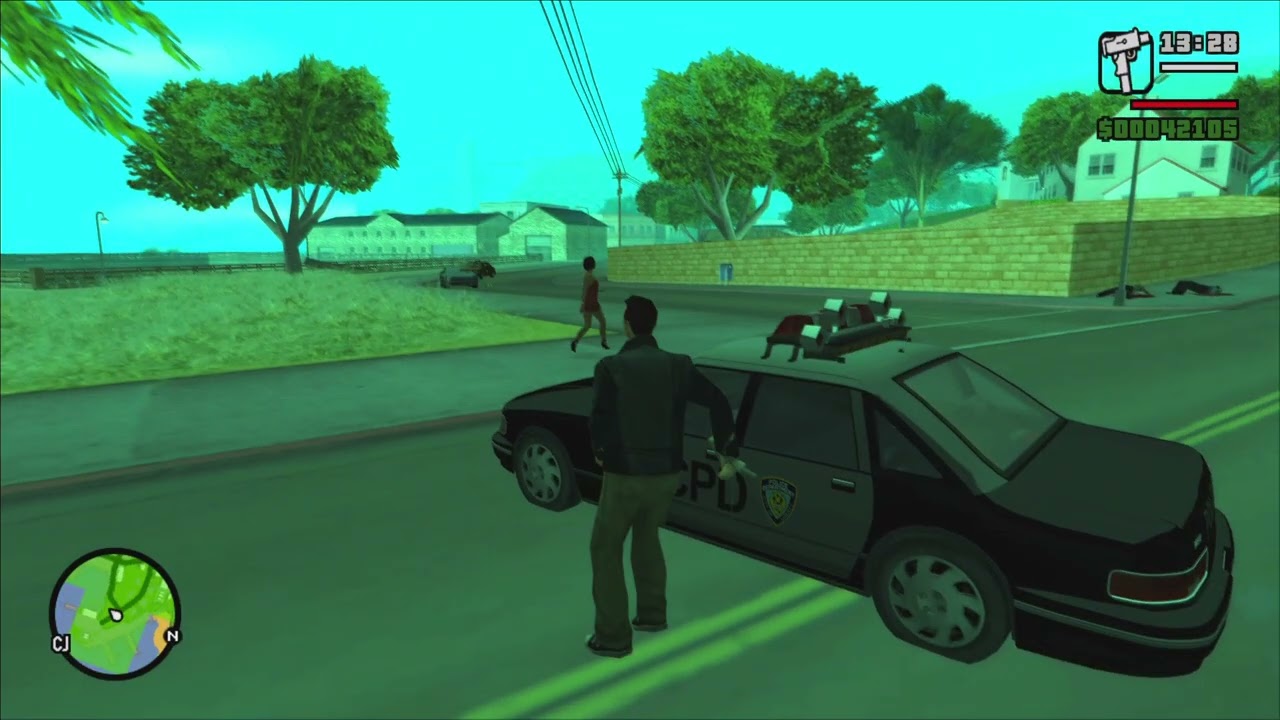 GTA San Andreas [PC] (SkyGfx Mod) Gameplay 127 (Gang War, Vigilante Missions)