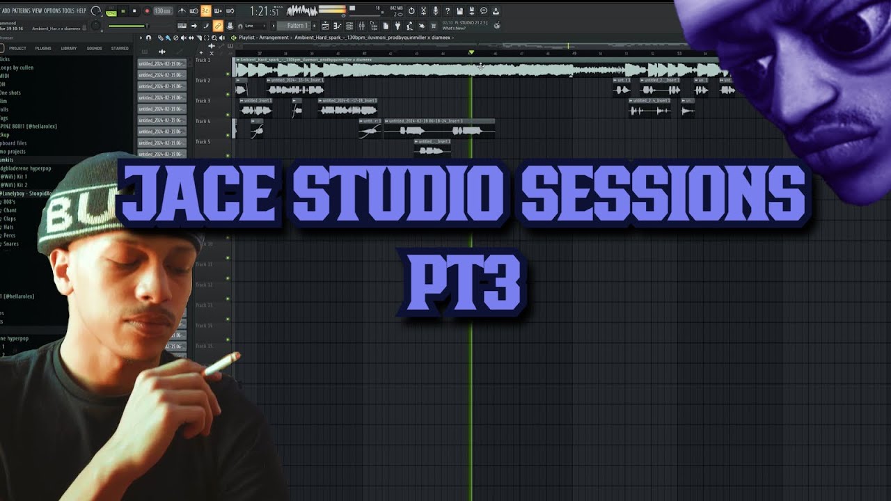 Jace cook up on a alien beat👽 [Studio Sessions pt3]