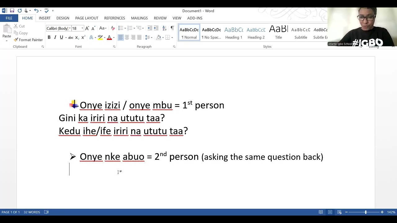 AIS Intermediate Class - Conversational